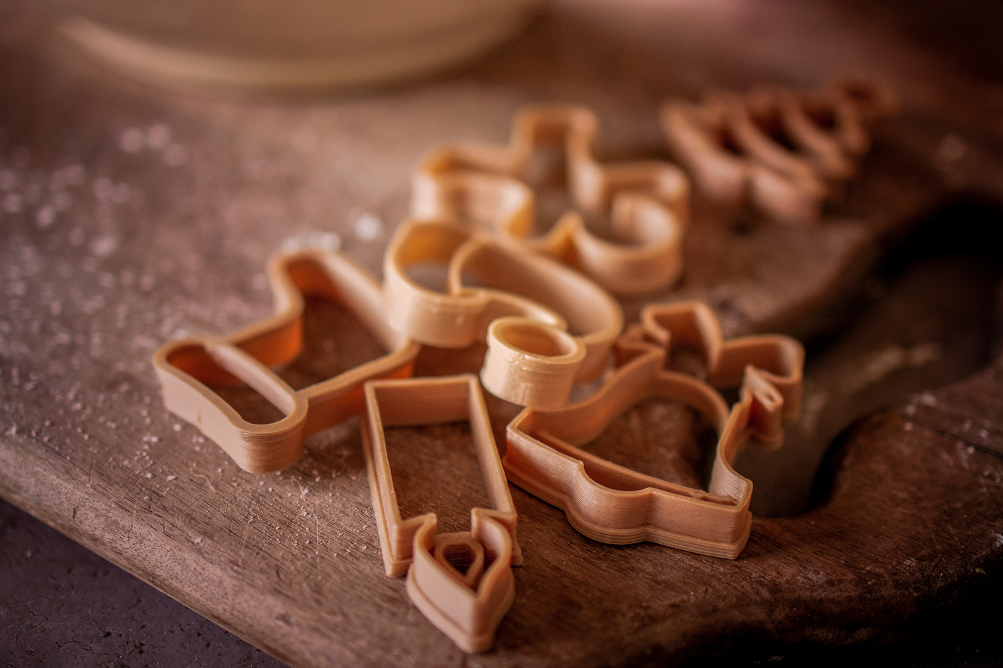 Christmas biodegradable dough eco cutter set