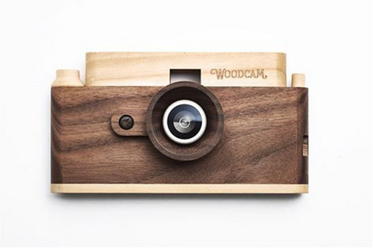 Classic one wooden digital camera
