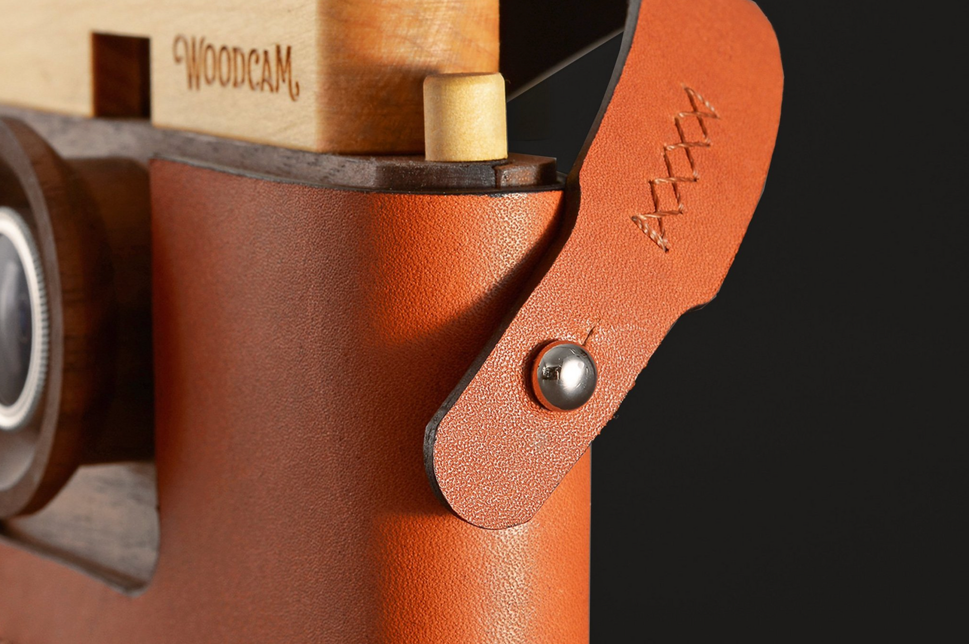 WoodCam leather case