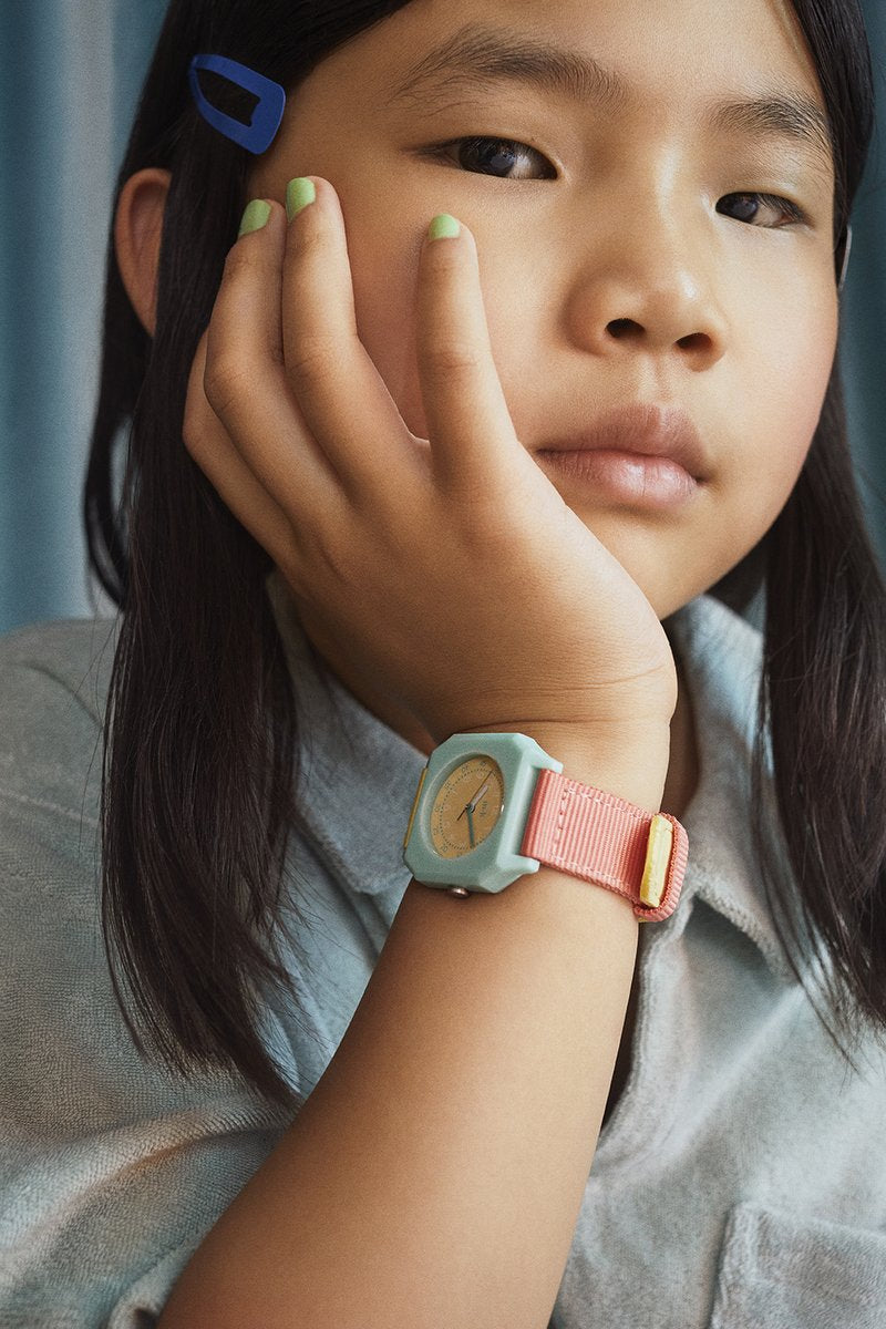Mini Kyomo Bubble gum eco friendly kids watch -Green, Yellow + Pink