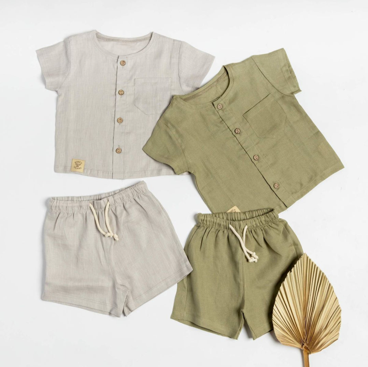Boys t-shirt & shorts linen set
