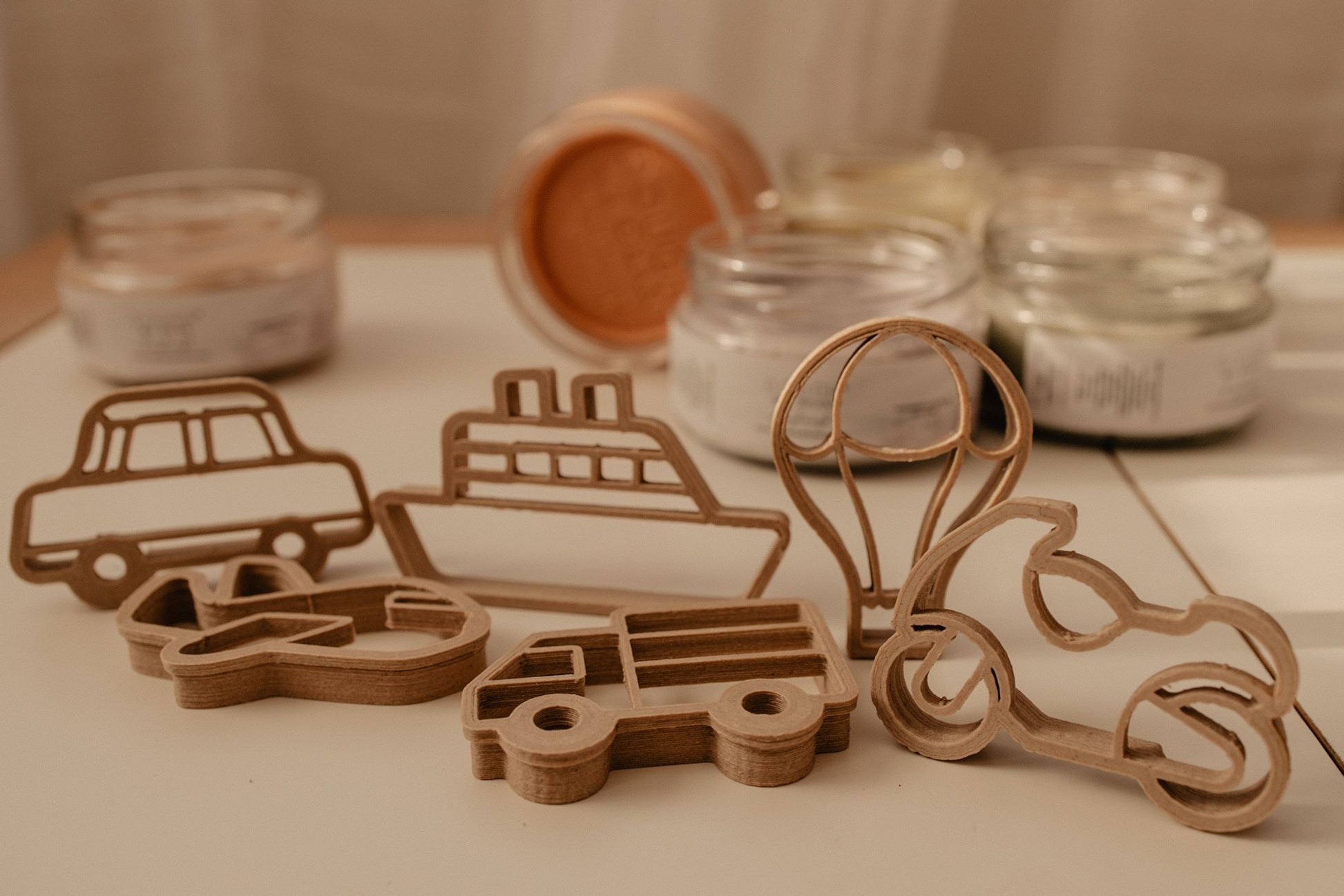 Mini transport biodegradable dough eco cutter set