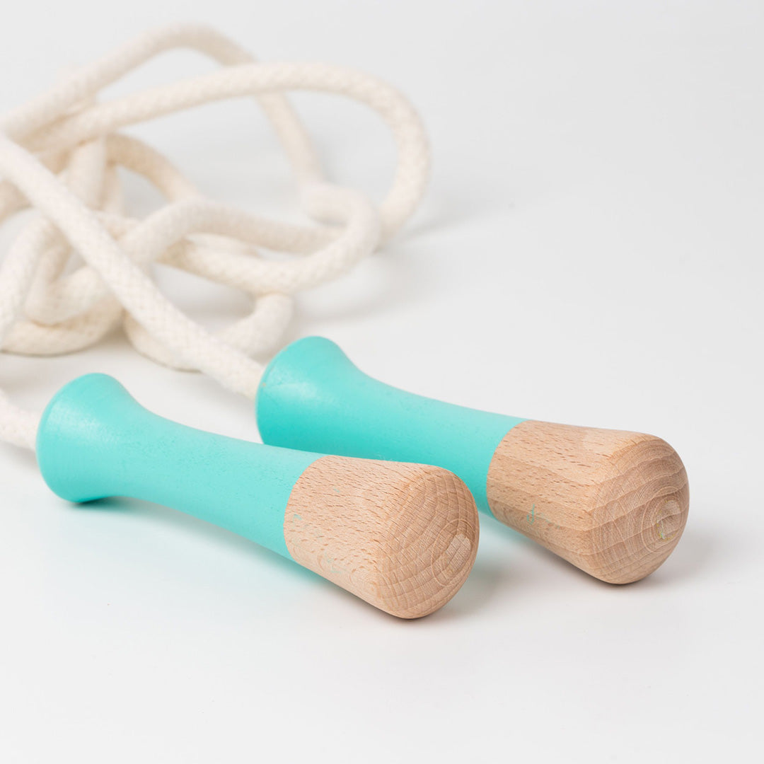 Wooden jumping rope - Mint