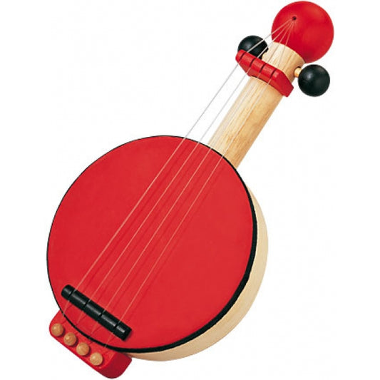 Wooden banjo musical instrument