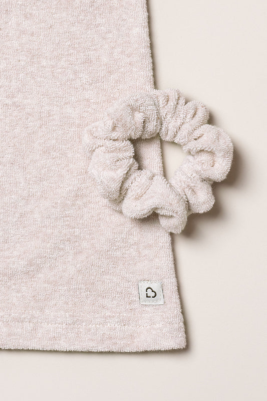 Women terry scrunchie- Oatmeal