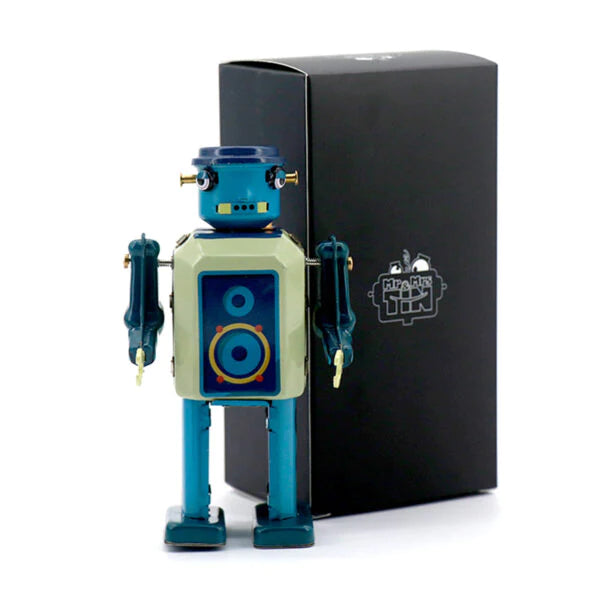 Vinyl bot collectable tin robot