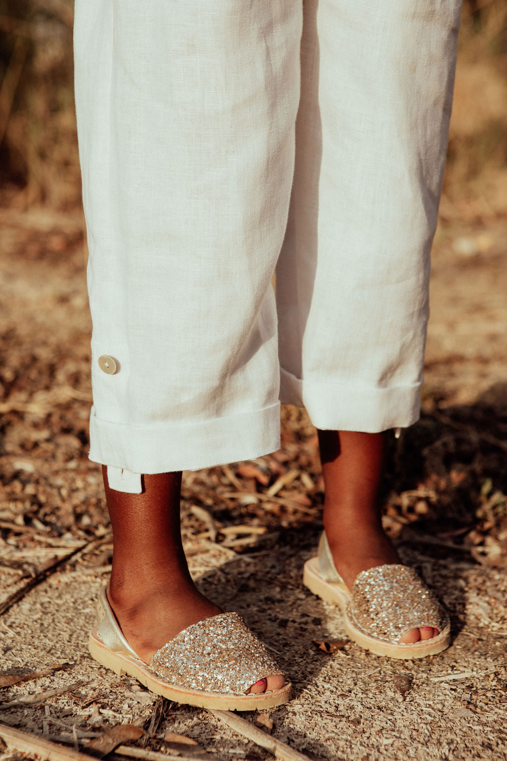 The Felicity dungaree-Linen girls dungaree