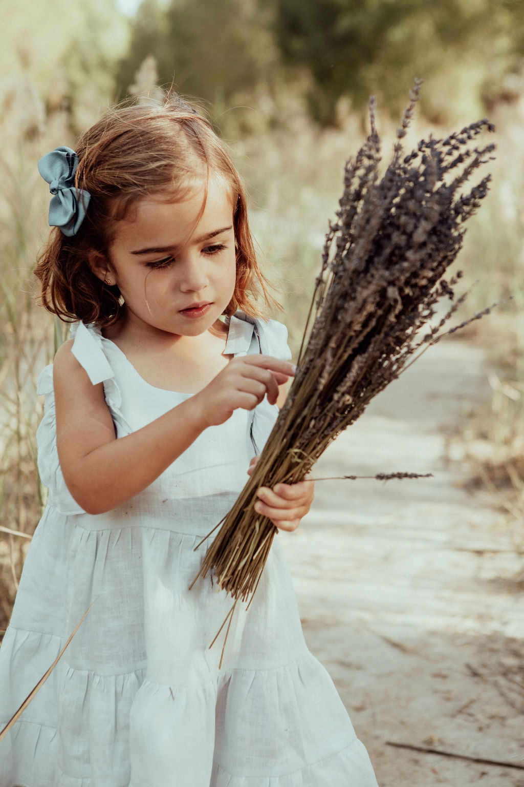 The Eloise linen girls dress