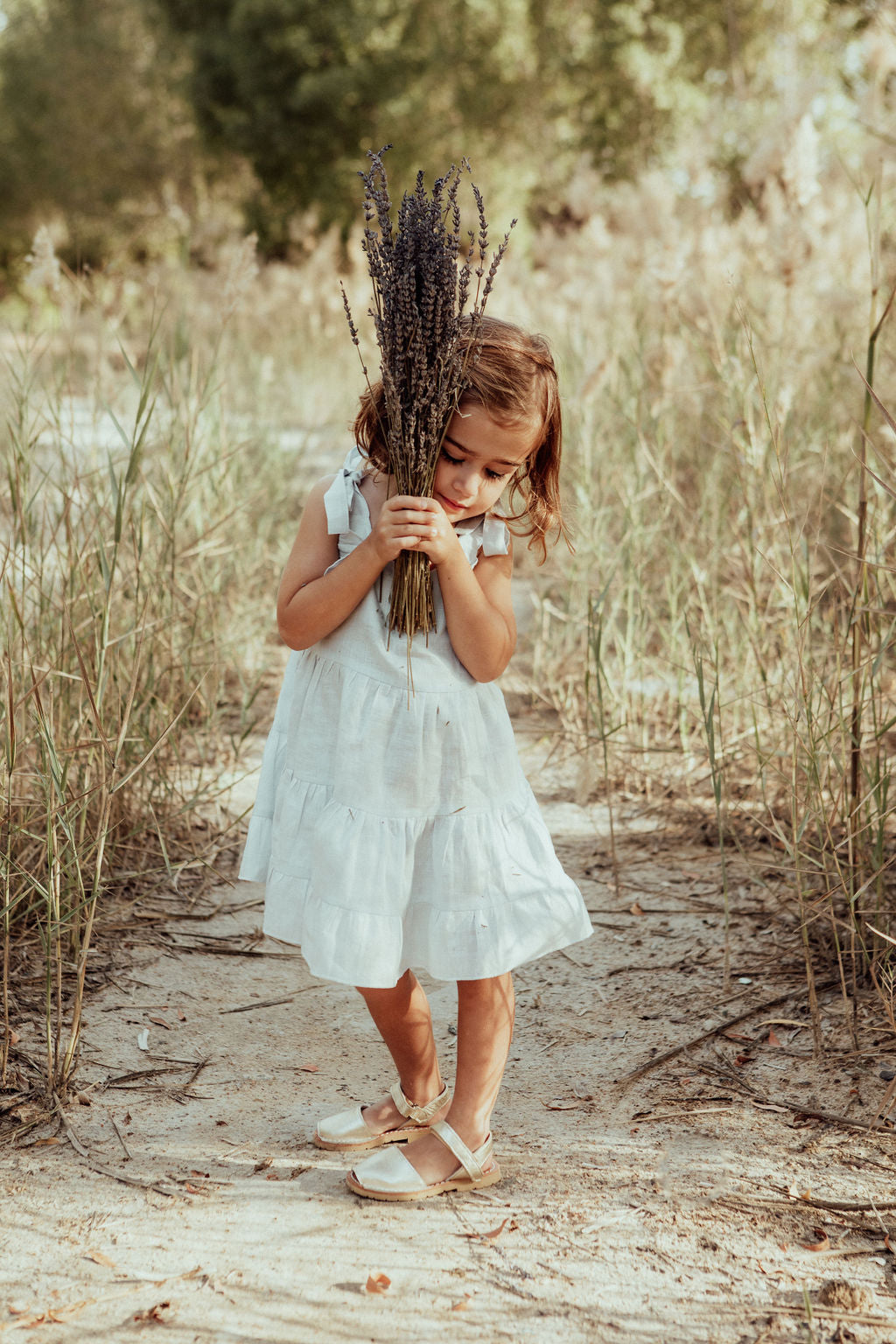 The Eloise linen girls dress