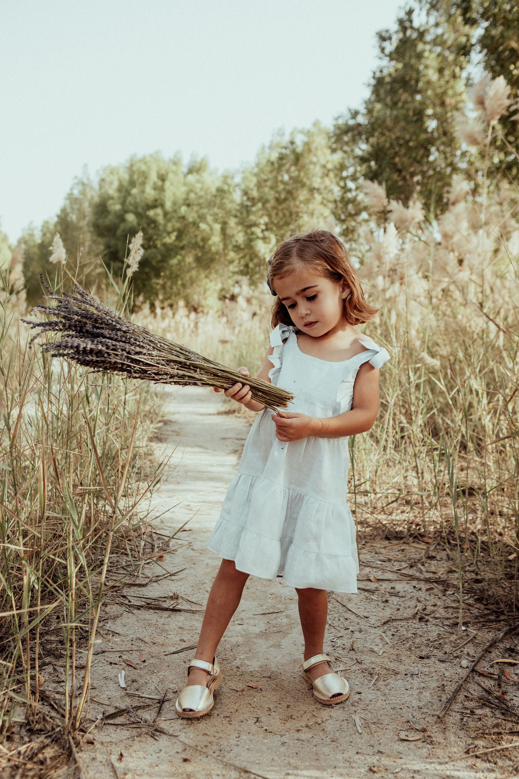 The Eloise linen girls dress