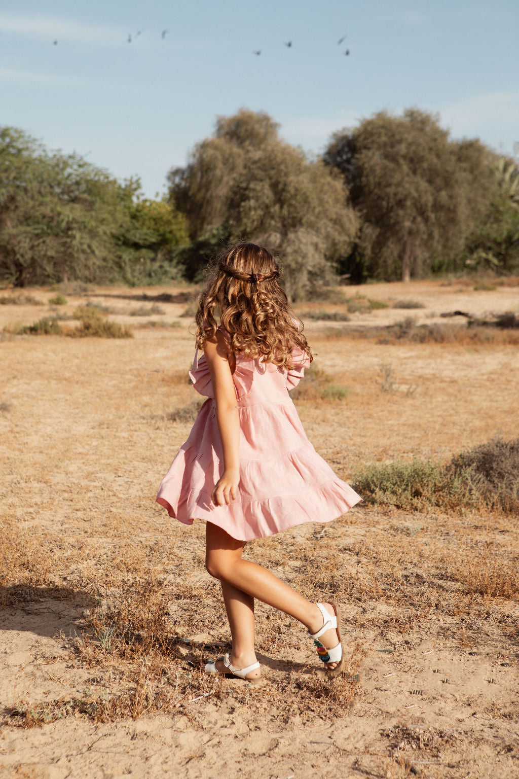 The Eloise linen girls dress