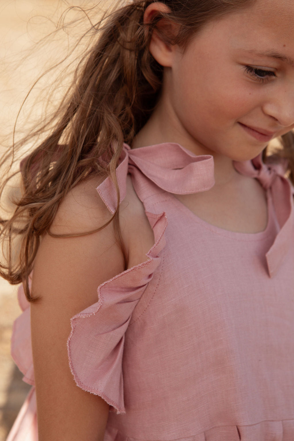 The Eloise linen girls dress