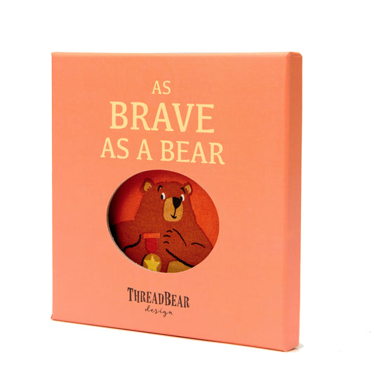 As Brave as a Bear rag fabric book