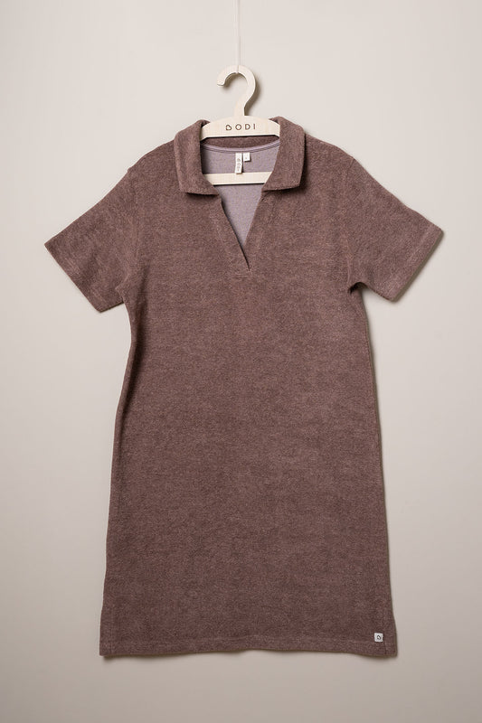 Women terry dress- Taupe